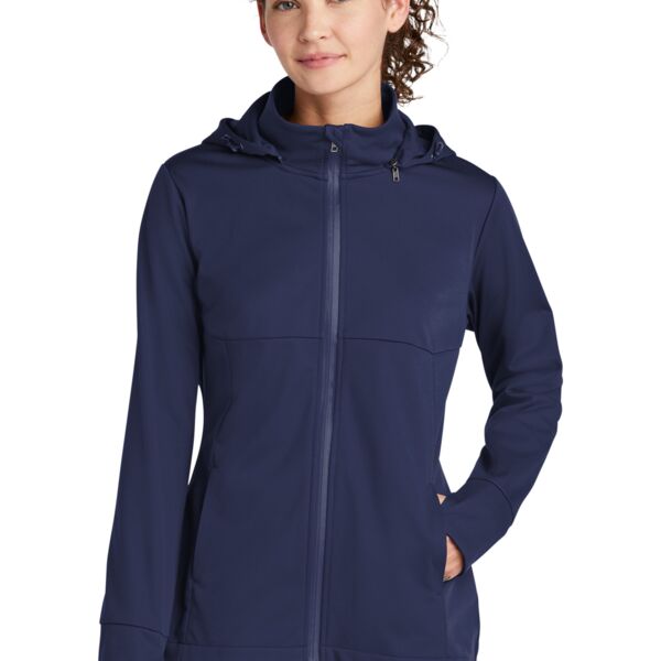 Sport Tek Women's Hooded Soft Shell Jacket LST980 Women's Hooded Soft Shell Jacket Thumbnail