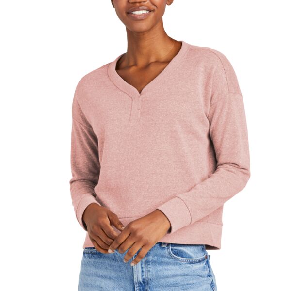 District Women's Perfect Tri ® Fleece V Neck Sweatshirt DT1312 Women's Perfect Tri ® Fleece V Neck Sweatshirt Thumbnail