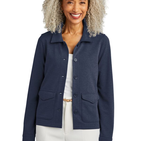 Brooks Brothers Women's Mid Layer Stretch Button Jacket BB18205 Women's Mid Layer Stretch Button Jacket Thumbnail