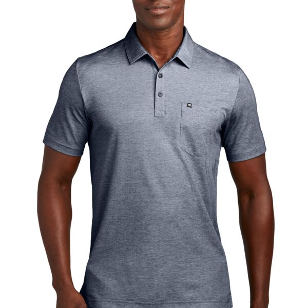 Travis Mathew Oceanside Heather Pocket Polo TM1MY404 Oceanside Heather Pocket Polo Thumbnail