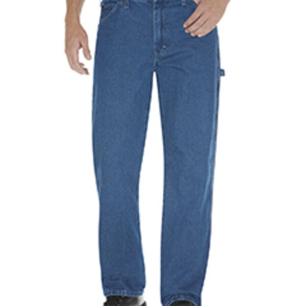 Dickies Unisex Relaxed Fit Stonewashed Carpenter Denim Jean Pant 19294 Unisex Relaxed Fit Stonewashed Carpenter Denim Jean Pant Thumbnail