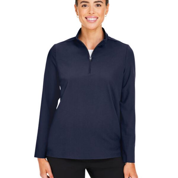 Devon & Jones CrownLux Performance® Ladies' Windsor Welded Quarter-Zip DG410W CrownLux Performance® Ladies' Windsor Welded Quarter-Zip Thumbnail