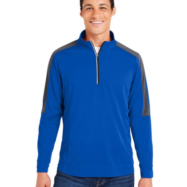 Core 365 Men's Market Snag Protect Mesh Colorblock Quarter-Zip CE404 Men's Market Snag Protect Mesh Colorblock Quarter-Zip Thumbnail