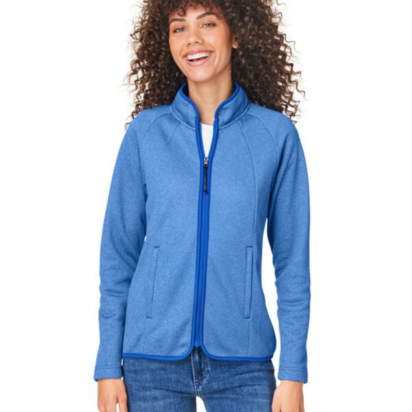 Core 365 Ladies' Venture Heathered Stripe Full-Zip CE72W Ladies' Venture Heathered Stripe Full-Zip Thumbnail