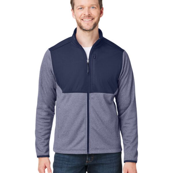 Core 365 Men's Venture Heathered Stripe Hybrid Jacket CE74 Men's Venture Heathered Stripe Hybrid Jacket Thumbnail