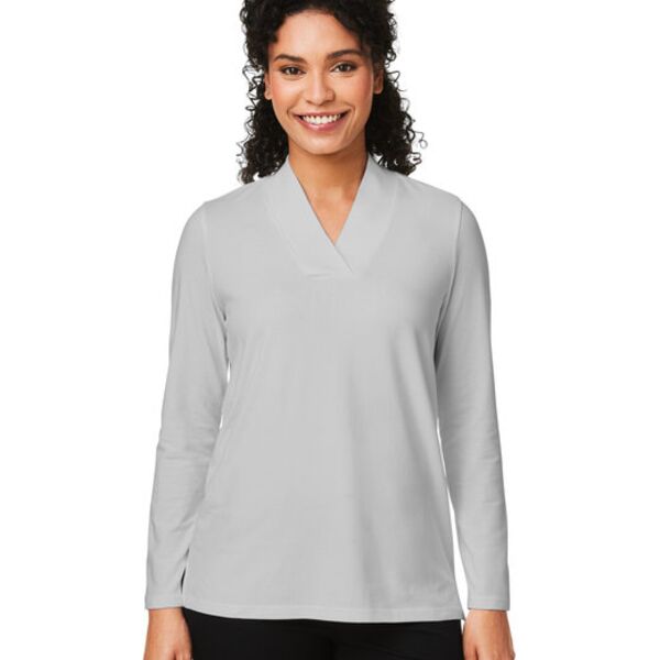 Devon & Jones Ladies' Raleigh Shawl Collar Knit Top DP121W Ladies' Raleigh Shawl Collar Knit Top Thumbnail