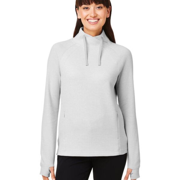 North End Ladies' Rhythm Waffle Pullover NE200W Ladies' Rhythm Waffle Pullover Thumbnail