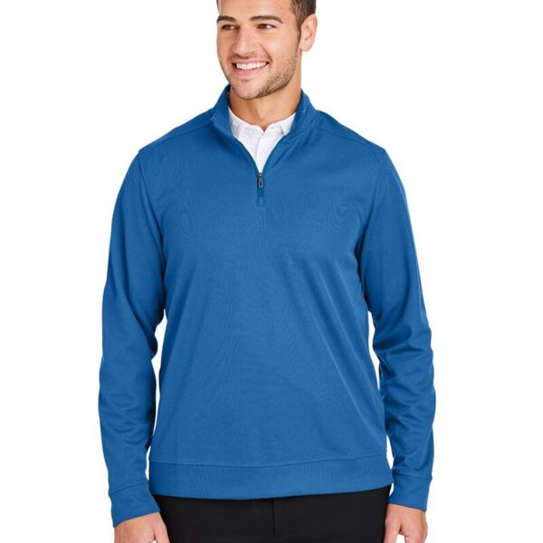 North End Men's Express Tech Performance Pique Quarter-Zip Pullover NE412 Men's Express Tech Performance Pique Quarter-Zip Pullover Thumbnail