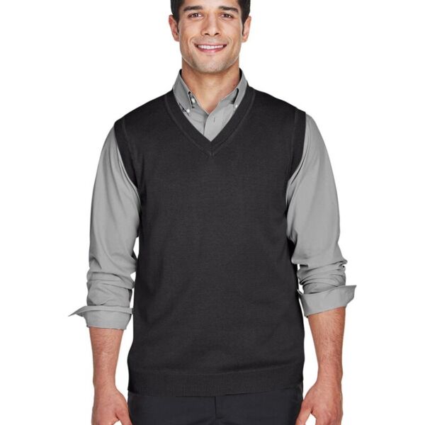 Devon & Jones Unisex V-Neck Sweater Vest D477 Unisex V-Neck Sweater Vest Thumbnail