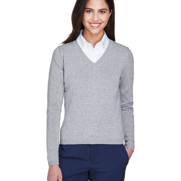 Devon & Jones Women's V-Neck Sweater D475W Women's V-Neck Sweater Thumbnail