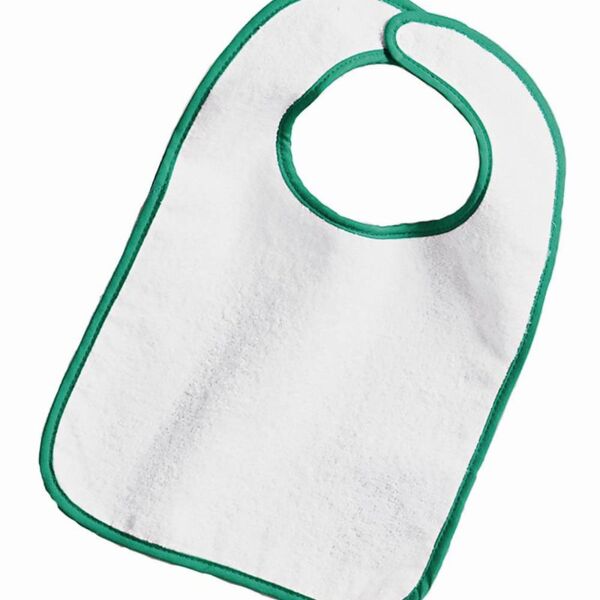 Rabbit Skins Infant Contrast Trim Terry Bib 1003 Infant Contrast Trim Terry Bib Thumbnail
