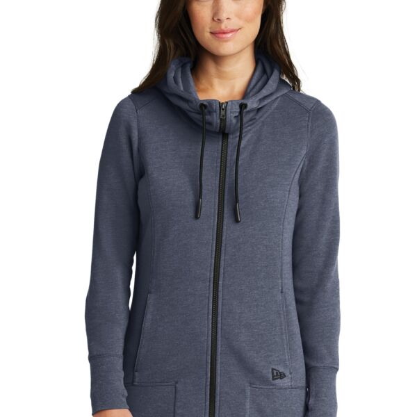 New Era Women's Tri Blend Fleece Full Zip Hoodie LNEA511 Women's Tri Blend Fleece Full Zip Hoodie Thumbnail