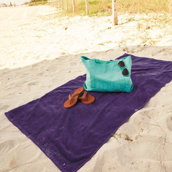 Q-Tees Velour Beach Towel QV3060 Velour Beach Towel Thumbnail