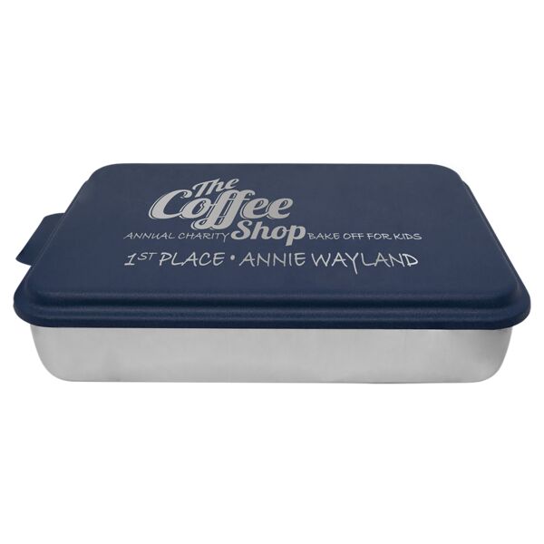 9" x 13" Aluminum Cake Pan with Lid JDS-CAKE 9" x 13" Aluminum Cake Pan with Lid Thumbnail