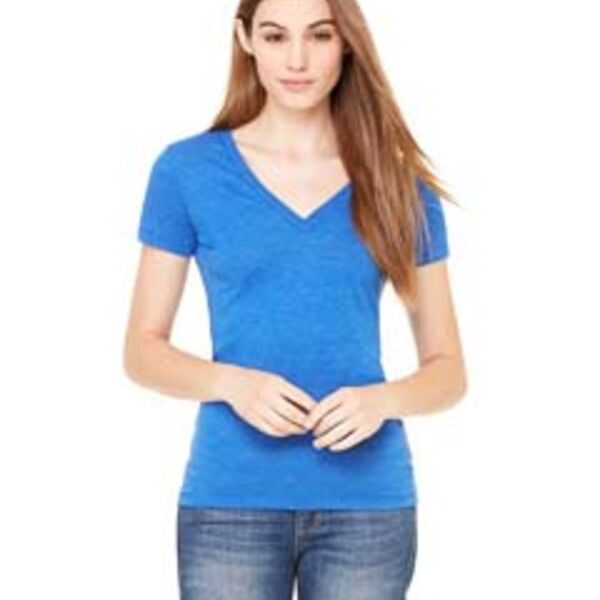Bella + Canvas Ladies' Triblend Short-Sleeve Deep V-Neck T-Shirt 8435 Ladies' Triblend Short-Sleeve Deep V-Neck T-Shirt Thumbnail