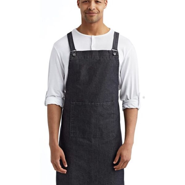 Artisan Collection by Reprime Cross Back Barista Apron with Pocket RP129 Cross Back Barista Apron with Pocket Thumbnail