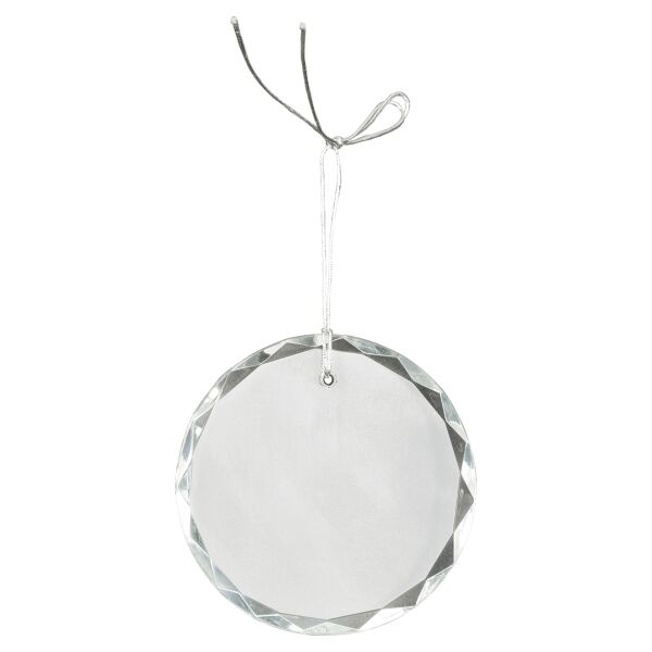 3" Crystal Round Faceted Ornament JDS-CRY3618 3" Crystal Round Faceted Ornament Thumbnail