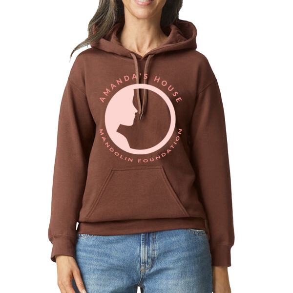 Gildan Adult Softstyle® Fleece Pullover Hooded Sweatshirt With printed Mandolin Foundation Logo Thumbnail