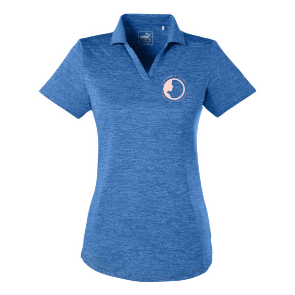 Puma Golf Ladies' Icon Heather Polo With printed Mandolin Foundation Logo Thumbnail