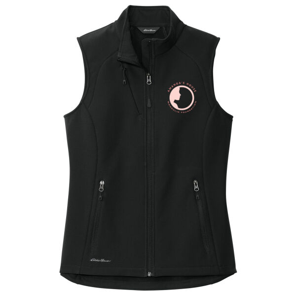 Eddie Bauer® Ladies Stretch Soft Shell Vest With printed Mandolin Foundation Logo Thumbnail