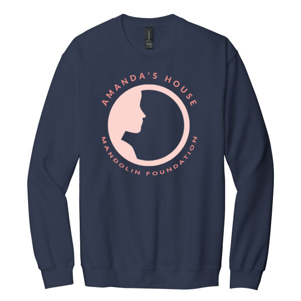 Gildan® Softstyle® Crewneck Sweatshirt With printed Mandolin Foundation Logo Thumbnail